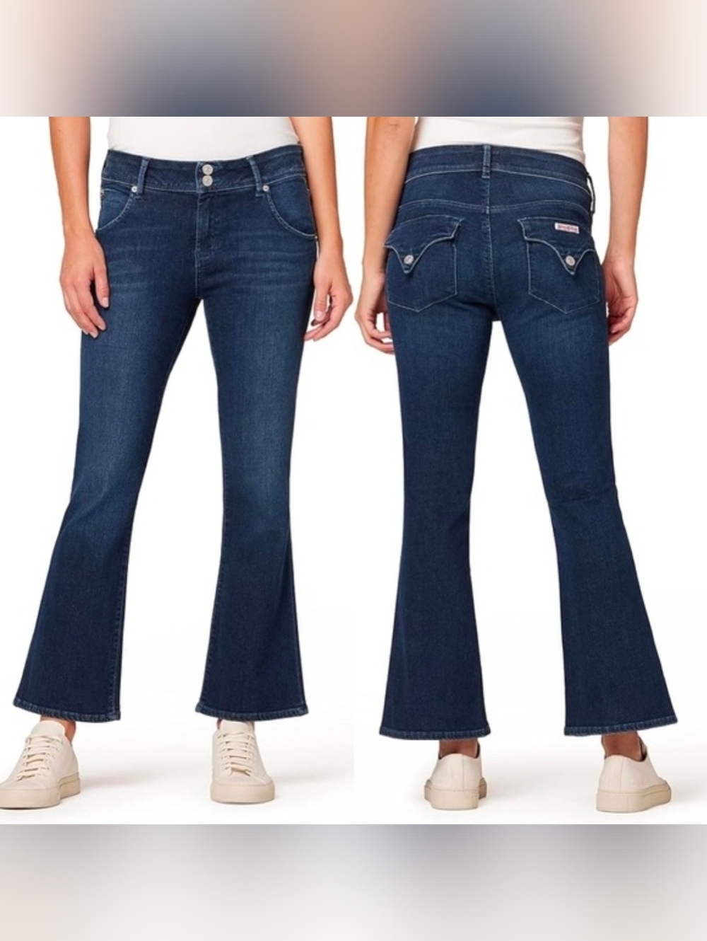 Hudson | Collin Midrise Bootcut Cropped Jeans w/ Stretch, Back Flap Pockets, EUC